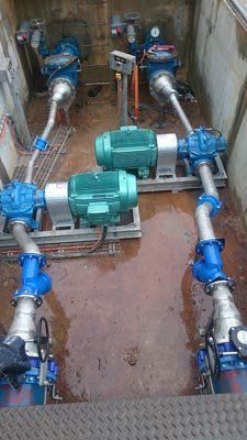 blue pumping station