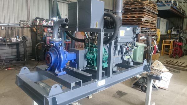 large water pumping station