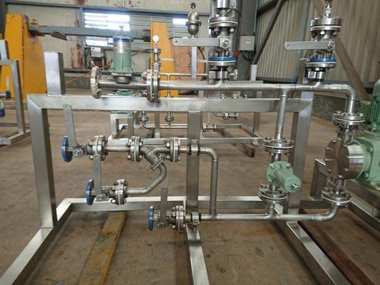 repaired metal piped