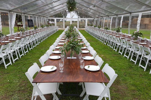 marquee tables and chairs