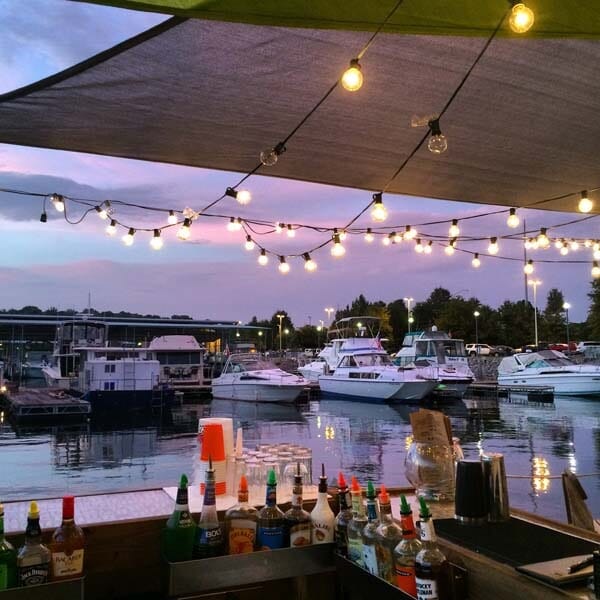 Dockyard View from the Restaurant — Florence, AL — Stanfield's River Bottom Grille