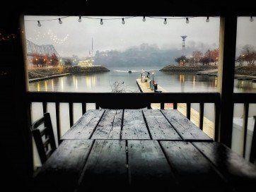 Floating Restaurant View — Florence, AL — Stanfield's River Bottom Grille