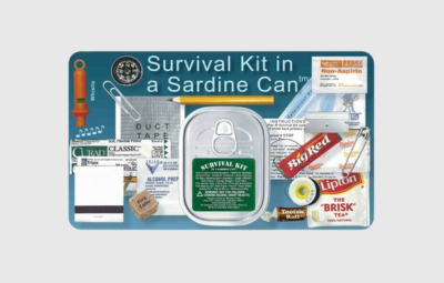 Survival Kit in a sardine can