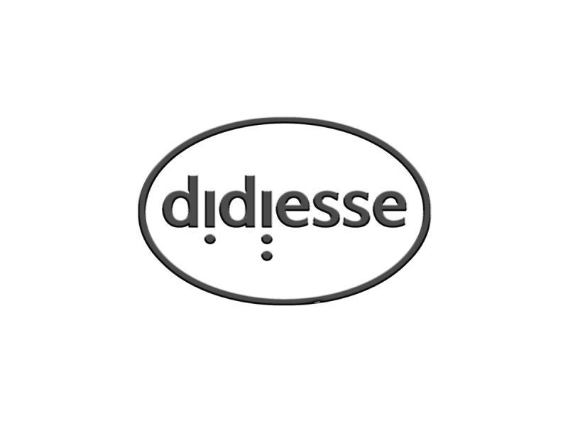 il logo di didiesse è in bianco e nero su sfondo bianco