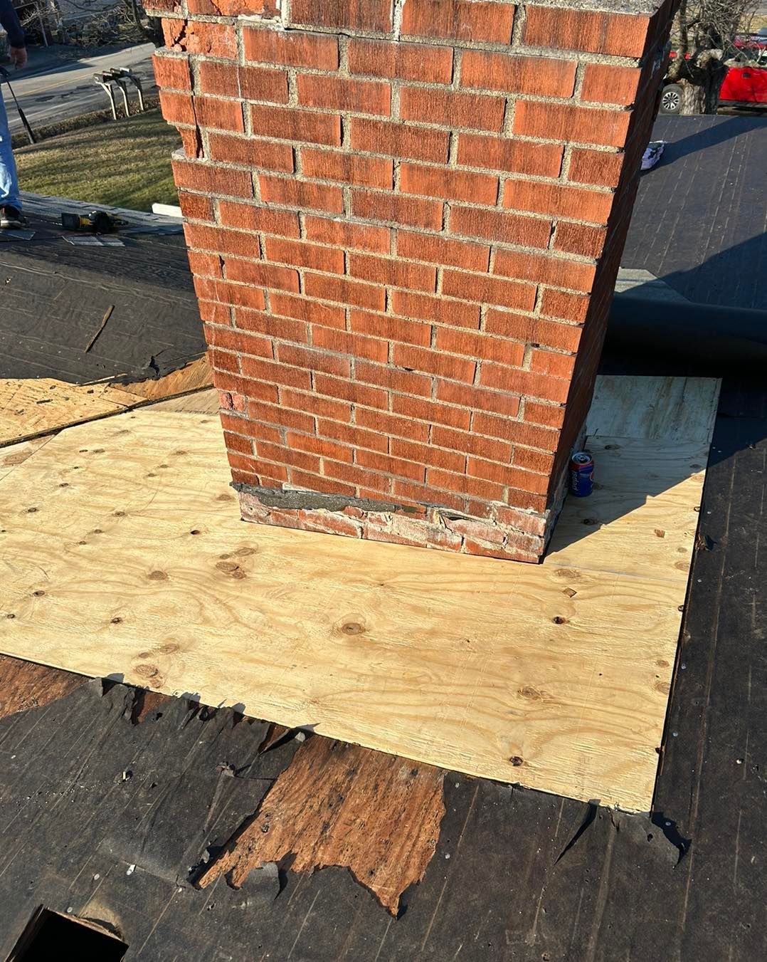 Brick Chimney With Support – Morgantown, WV – O'connor Contracting