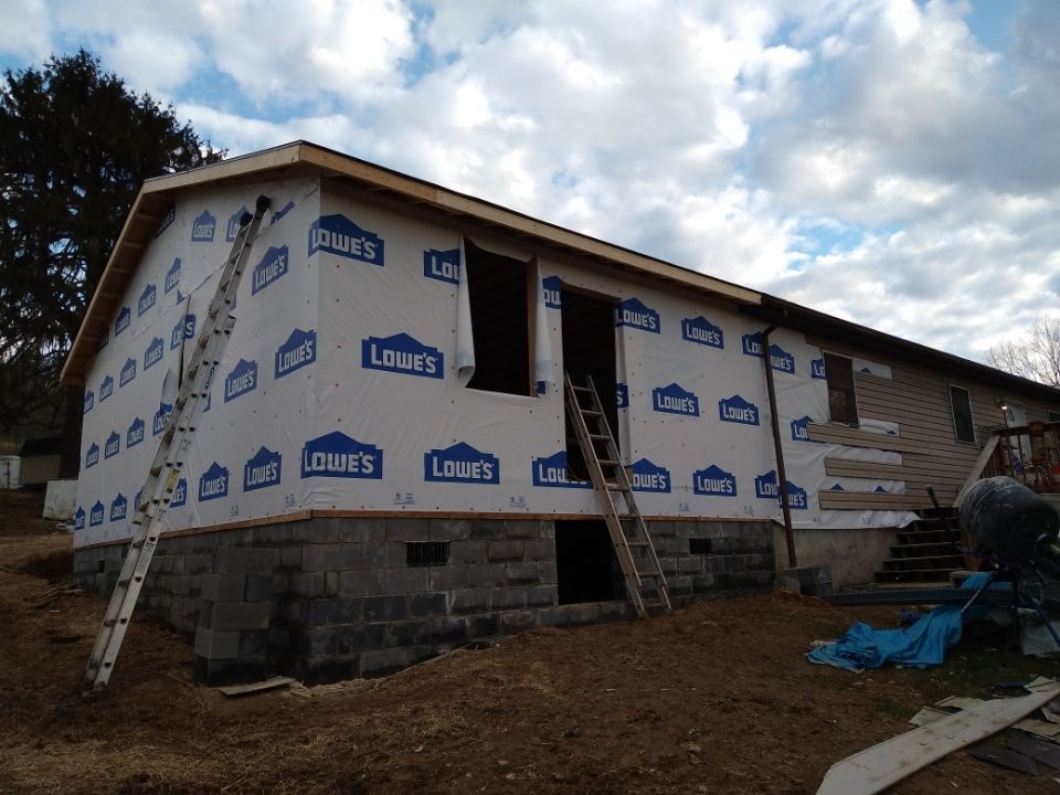 Home Being Framed By Carpenters – Morgantown, WV – O'connor Contracting