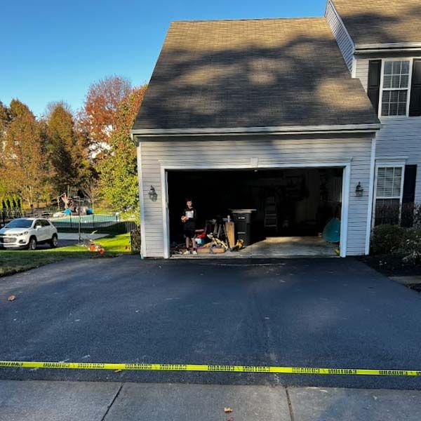 new asphalt driveway