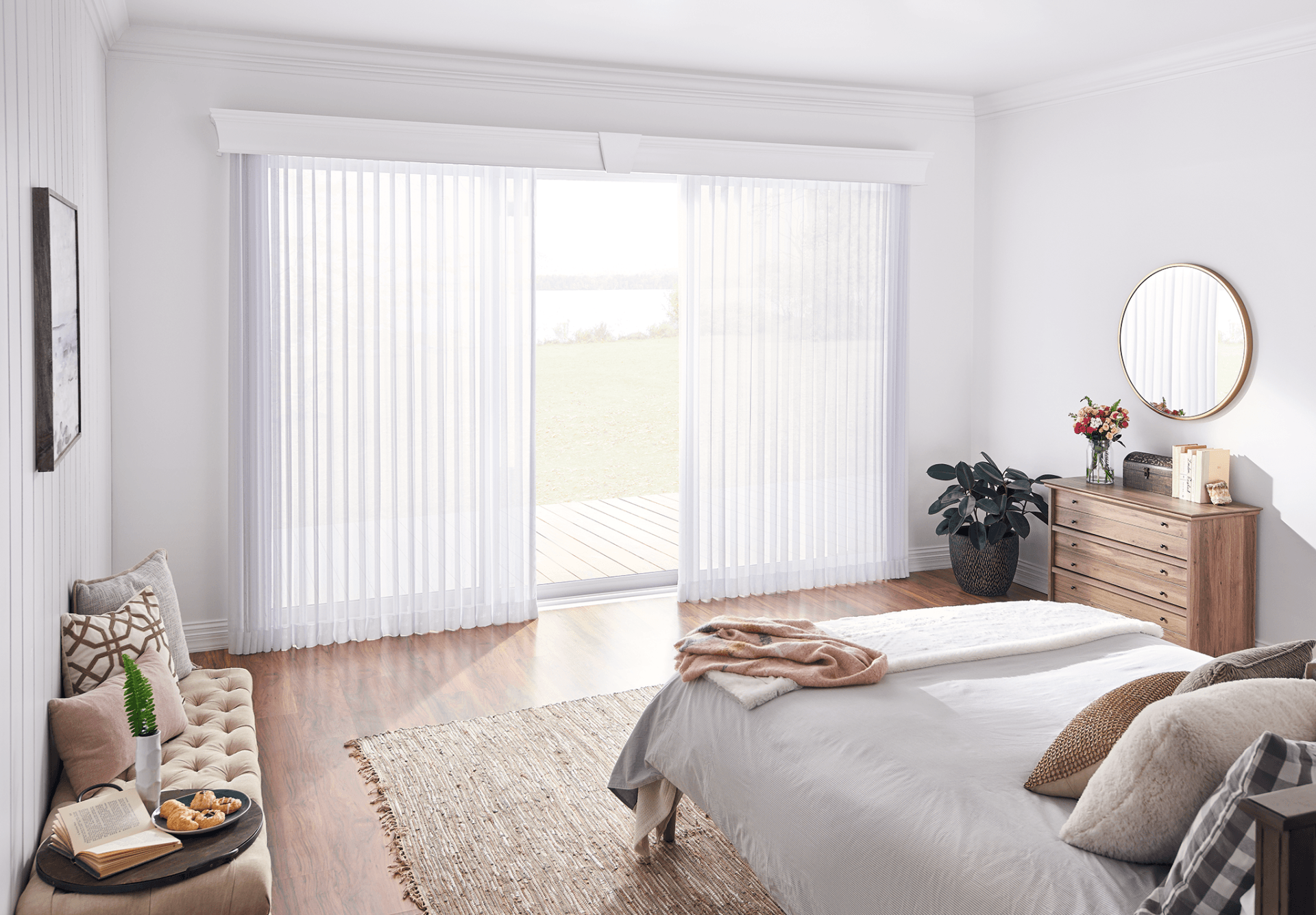 Norman® SmartDrape™ Shades and alternatives to vertical blinds for sliding glass doors near Sonoma, California (CA)