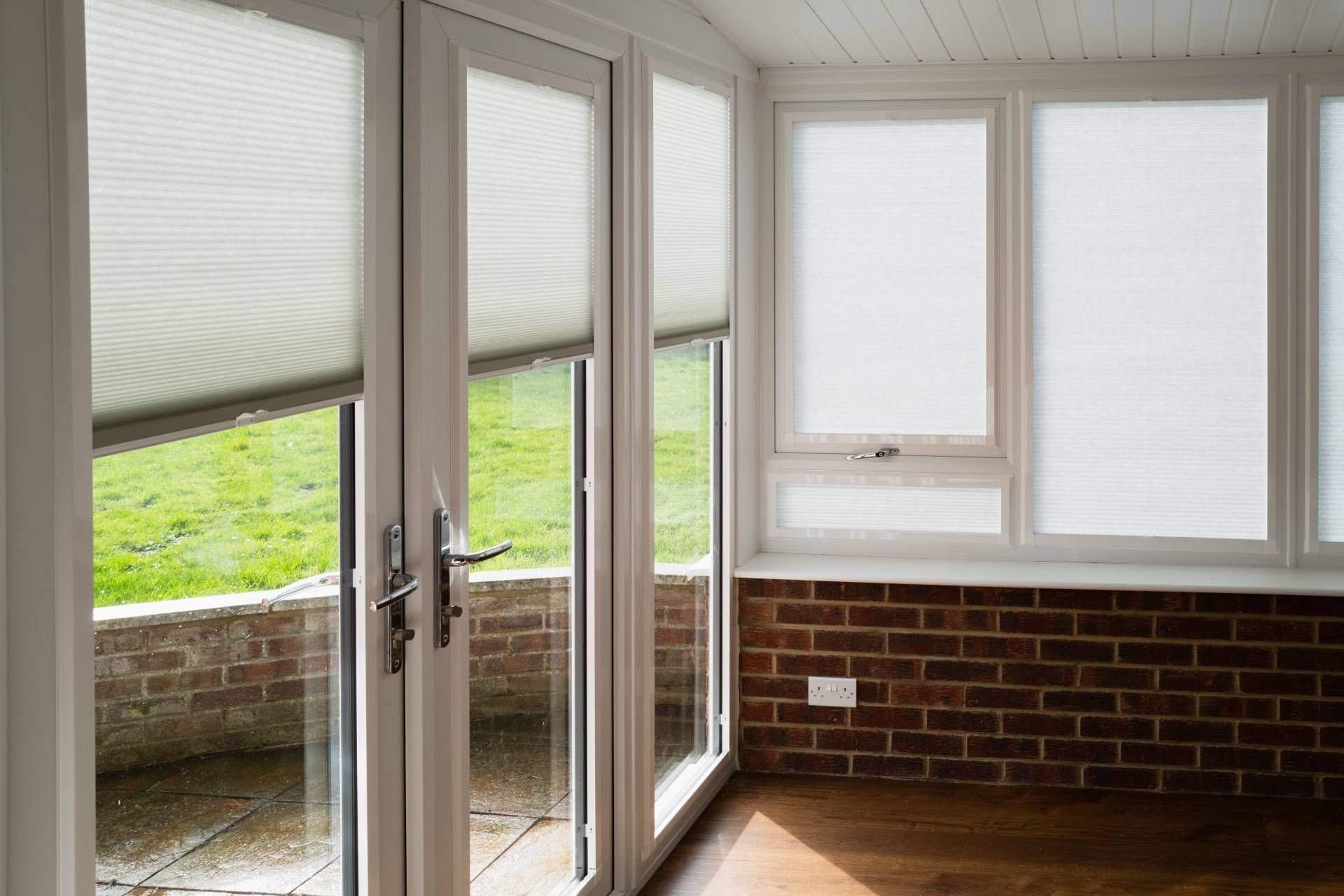 French door blinds in a home near Sonoma, CA