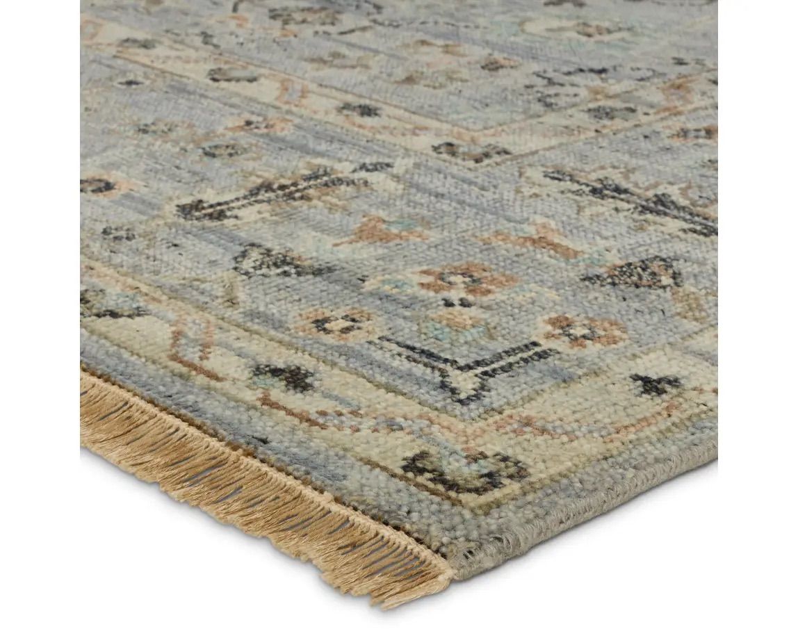 Patterned teal Persian rug near Sonoma, California (CA)