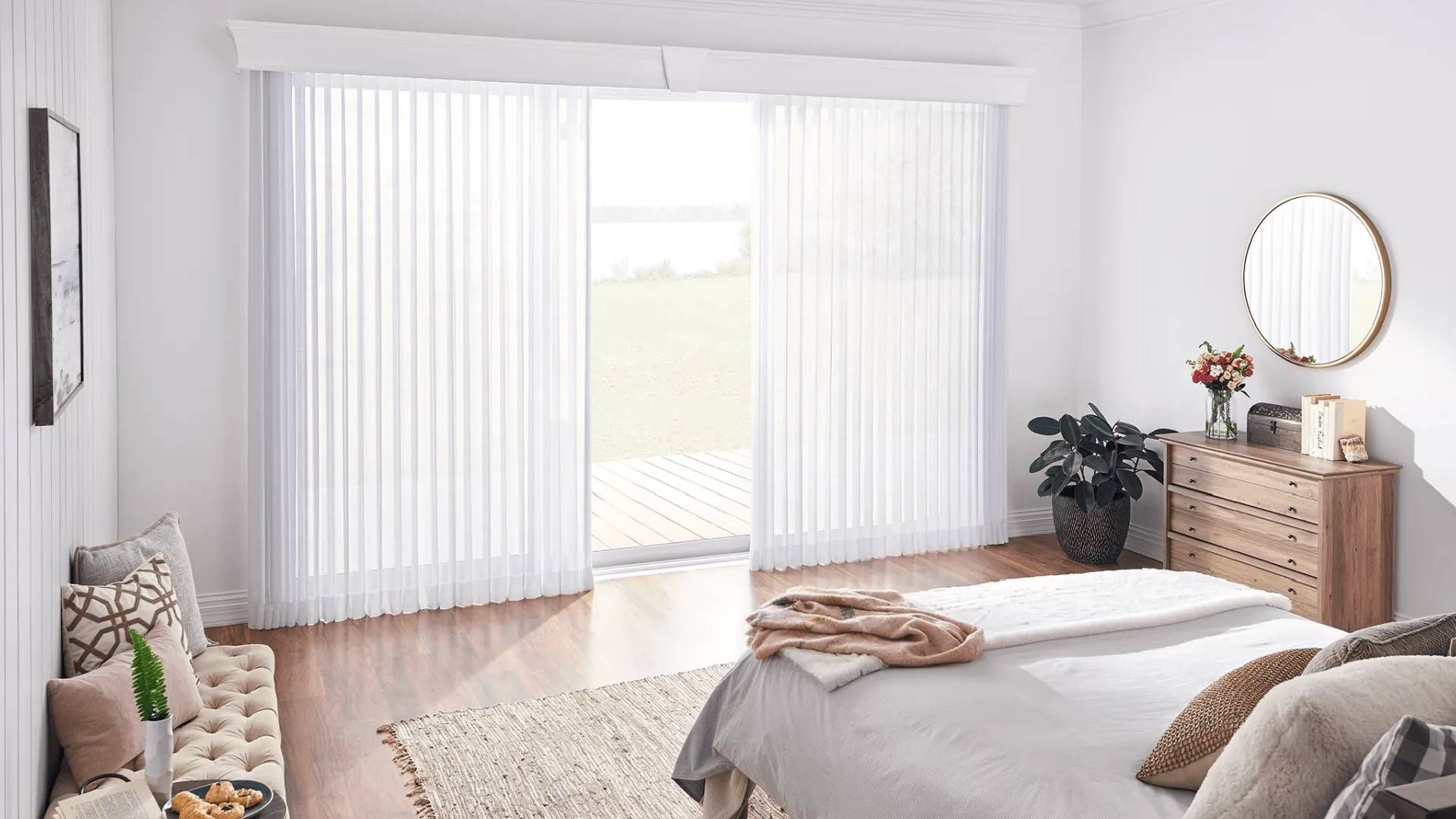  Window covering for sliding glass door in a home near Sonoma, CA