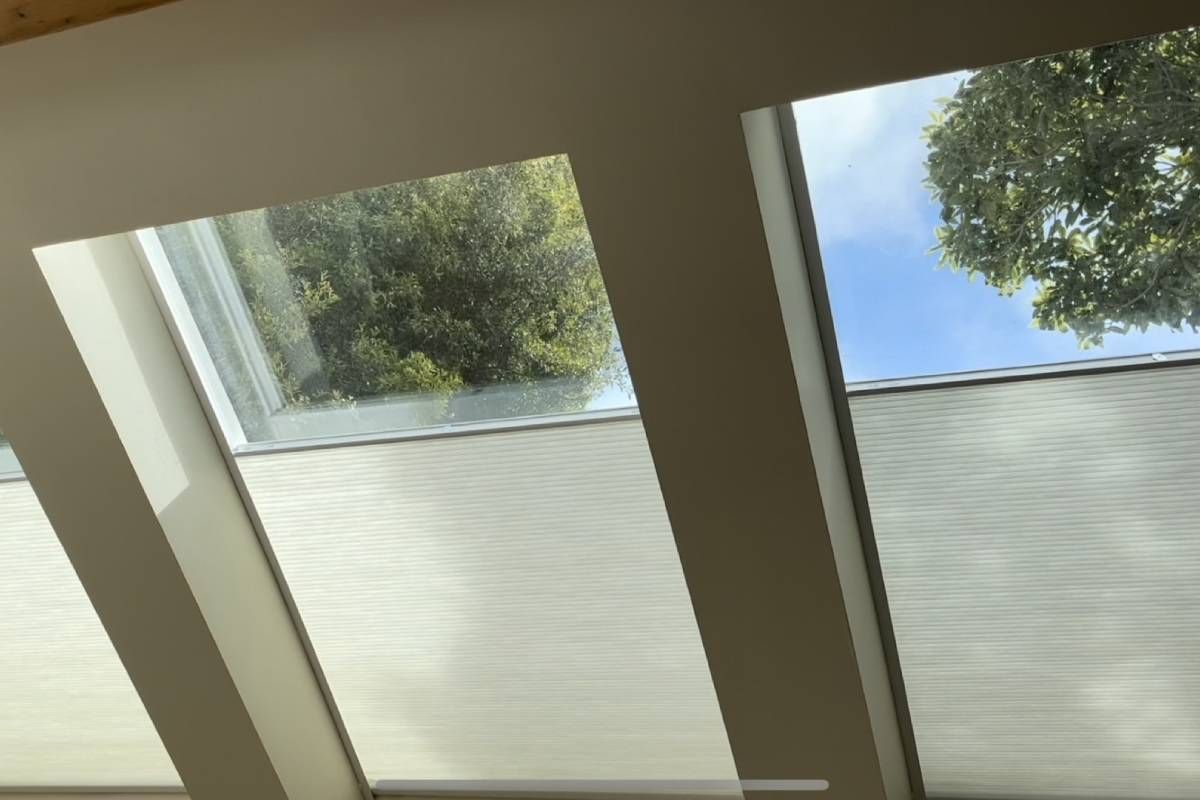 Skylight windows in a large creative workspace near Sonoma, CA