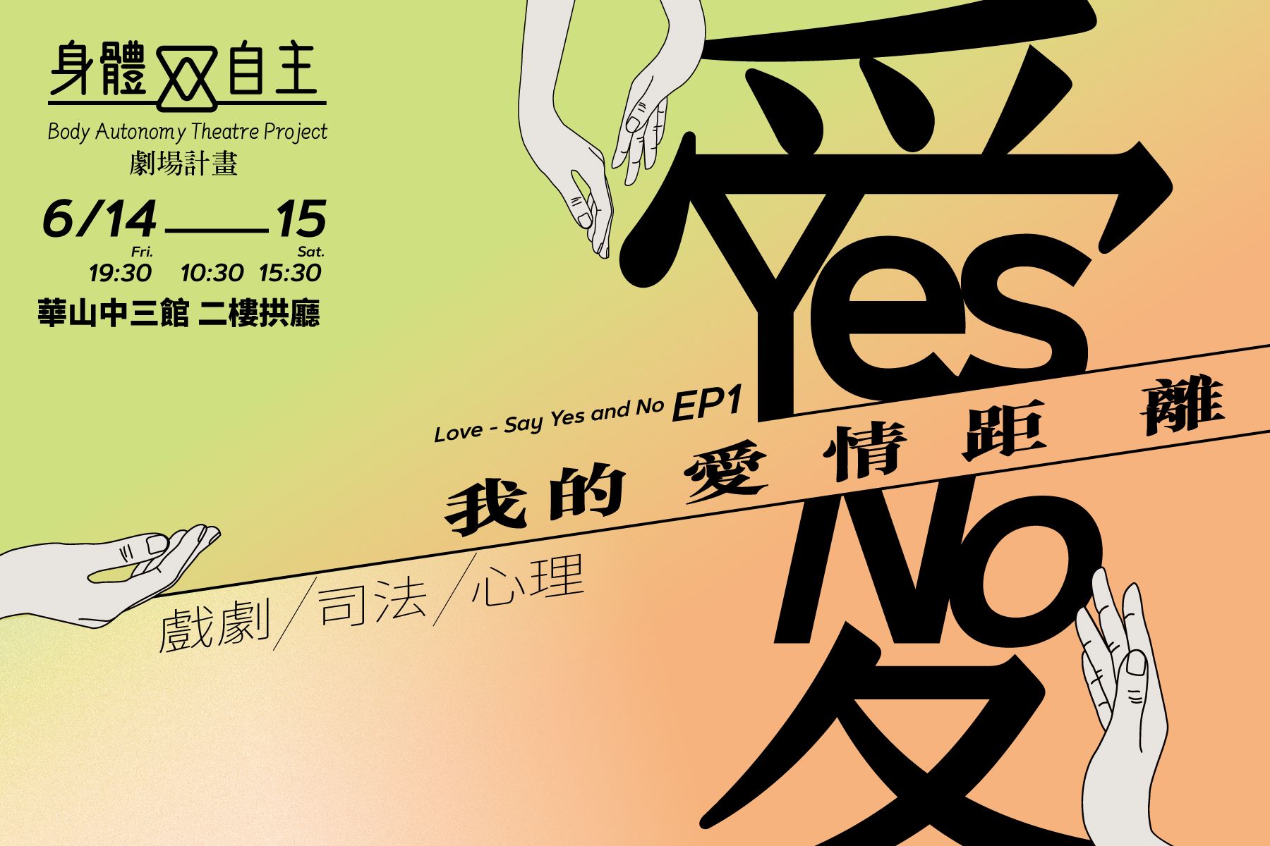 A poster that says yes and no in chinese