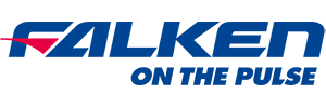 Falken logo in blue with a red graphic accent on the left, accompanied by the text 