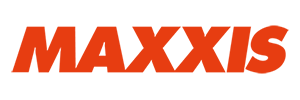 The orange logo of the tire manufacturer Maxxis, featuring the brand name in a bold, slanted, sans-serif font.