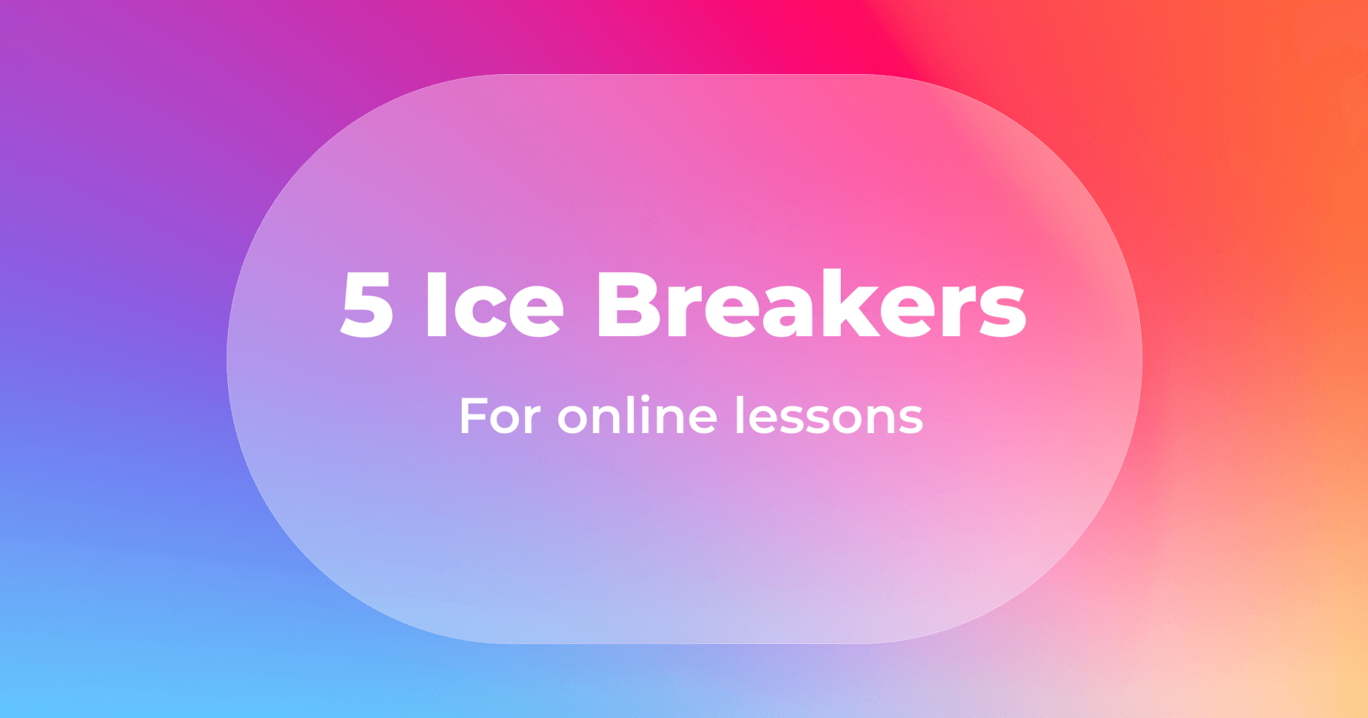 ice breakers for online classes