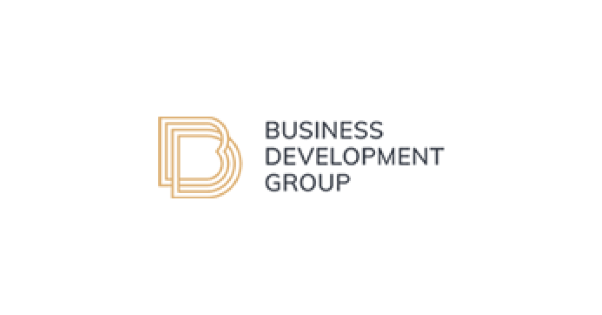 The business development group logo is on a white background.