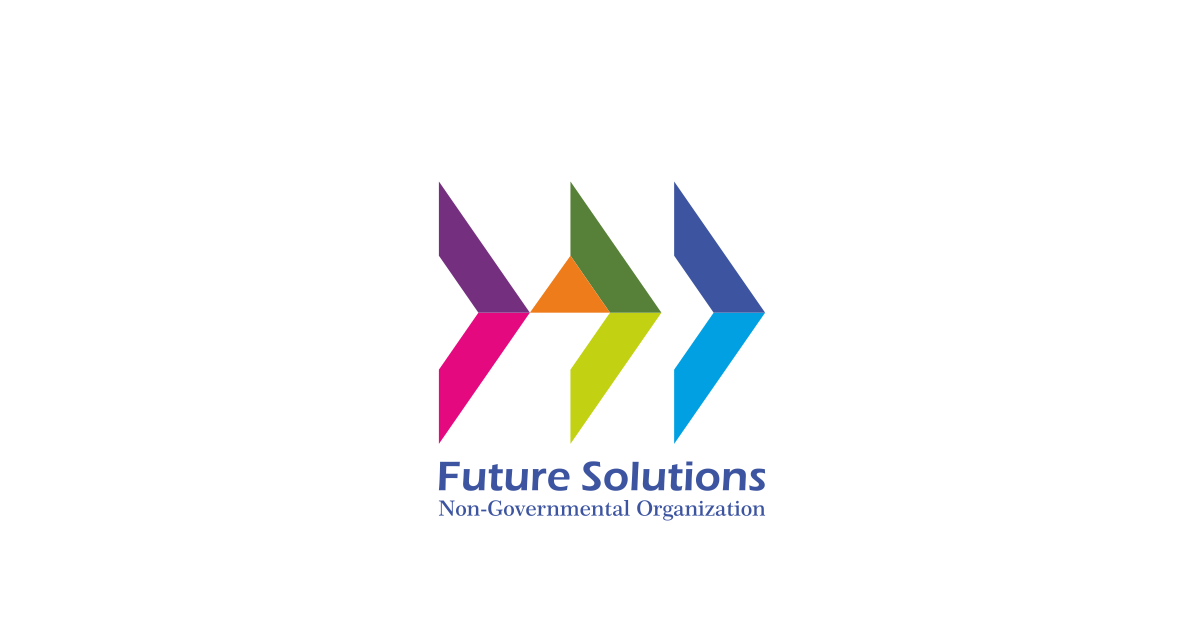 A colorful logo for future solutions with three arrows pointing in opposite directions.