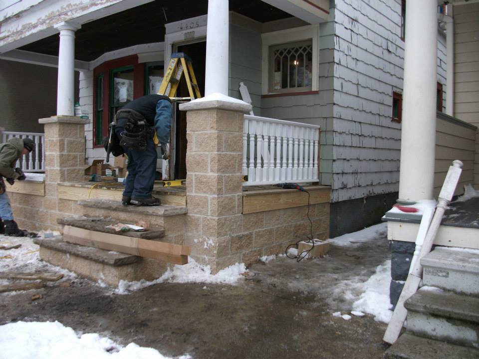 Porch Renovation — North Royalton, OH — Advanced Masonry & Chimney Service