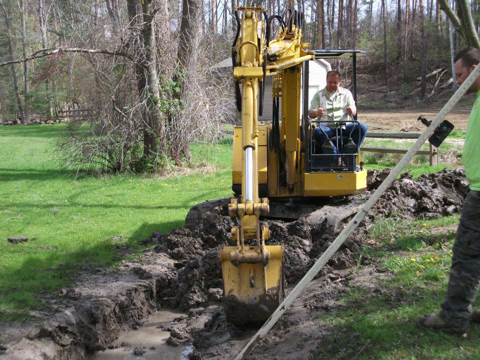 Mini Backhoe — North Royalton, OH — Advanced Masonry & Chimney Service