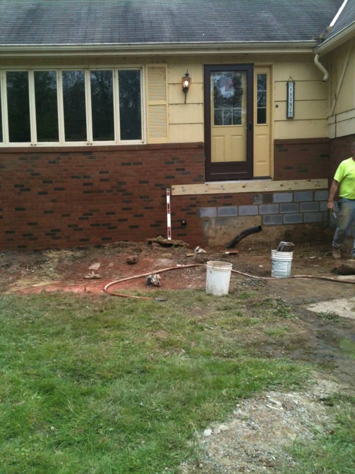 Stair Rebuild — North Royalton, OH — Advanced Masonry & Chimney Service
