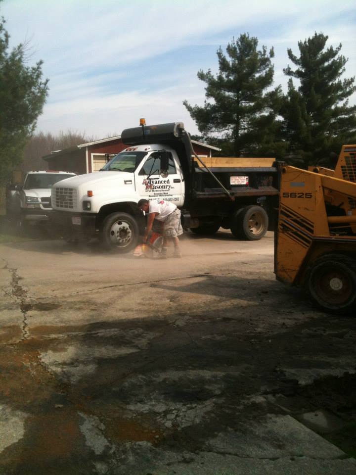 Service Truck — North Royalton, OH — Advanced Masonry & Chimney Service
