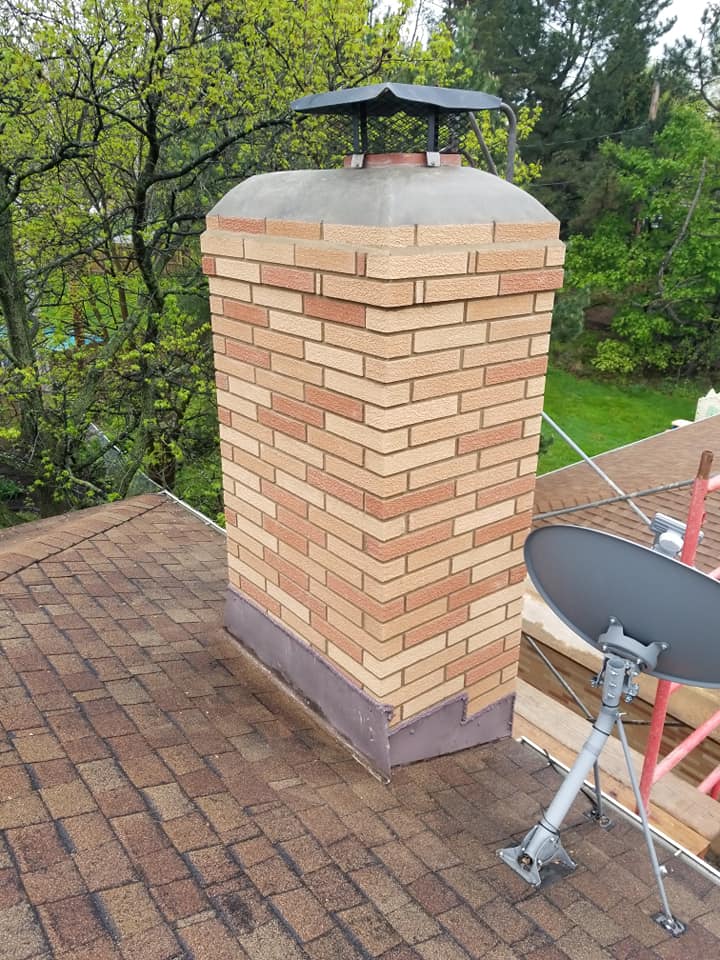 Rebuilding Chimney — North Royalton, OH — Advanced Masonry & Chimney Service