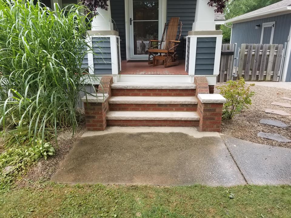 After Stair Repair — North Royalton, OH — Advanced Masonry & Chimney Service