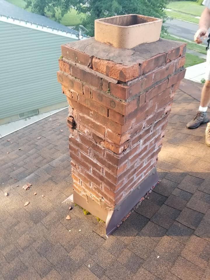 Before Chimney Restoration — North Royalton, OH — Advanced Masonry & Chimney Service