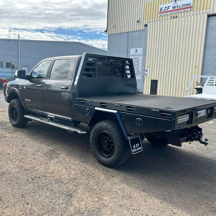 Black Dodge Ram With A Canopy — EJF Built in Dubbo, NSW