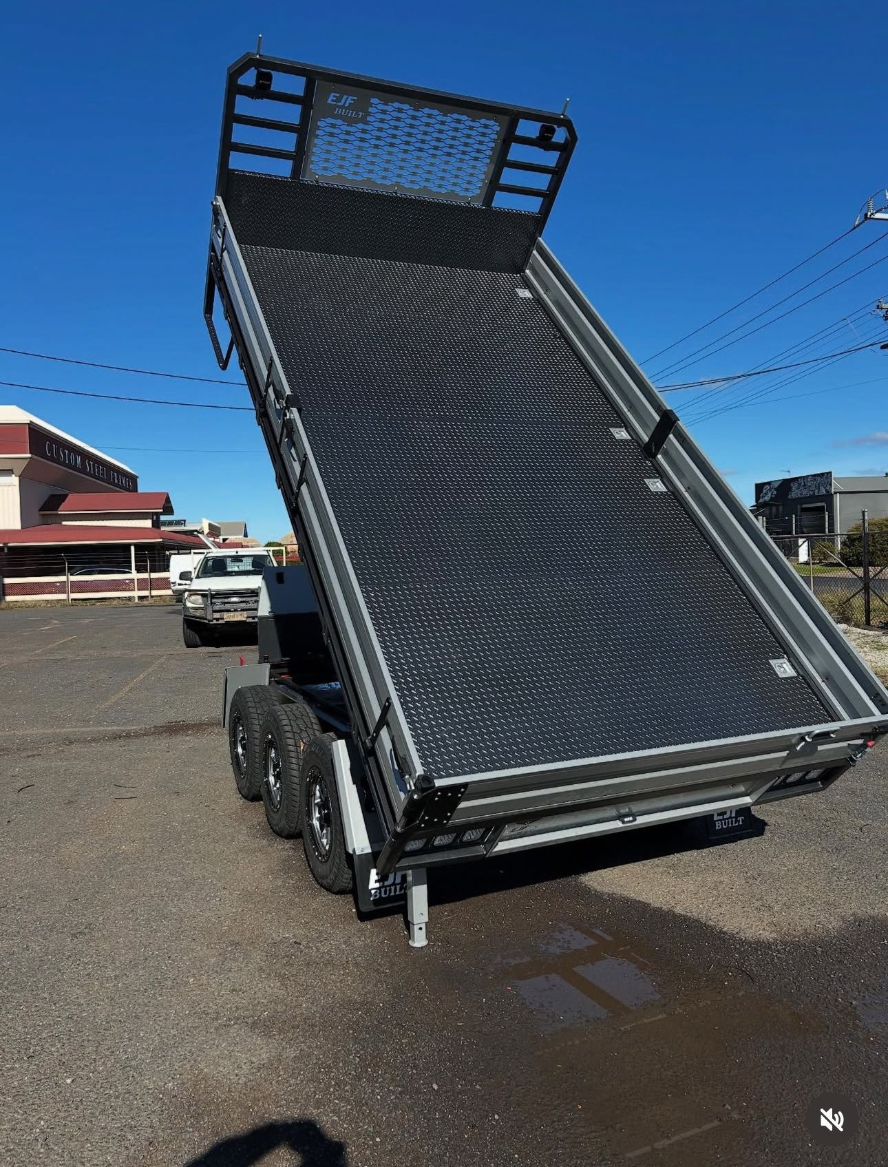 A Silver Utility Trailer — EJF Built in Dubbo, NSW