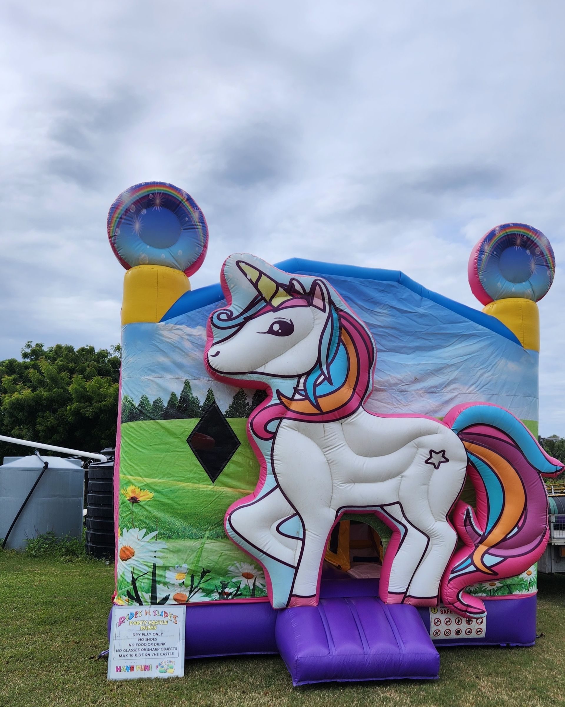 Two People Are Playing A Game On An Inflatable Ring — Rides N Slides In Townsville, QLD