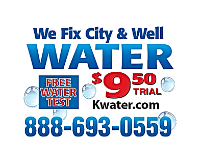 Ad for water service: 