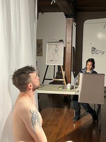 life drawing session 
