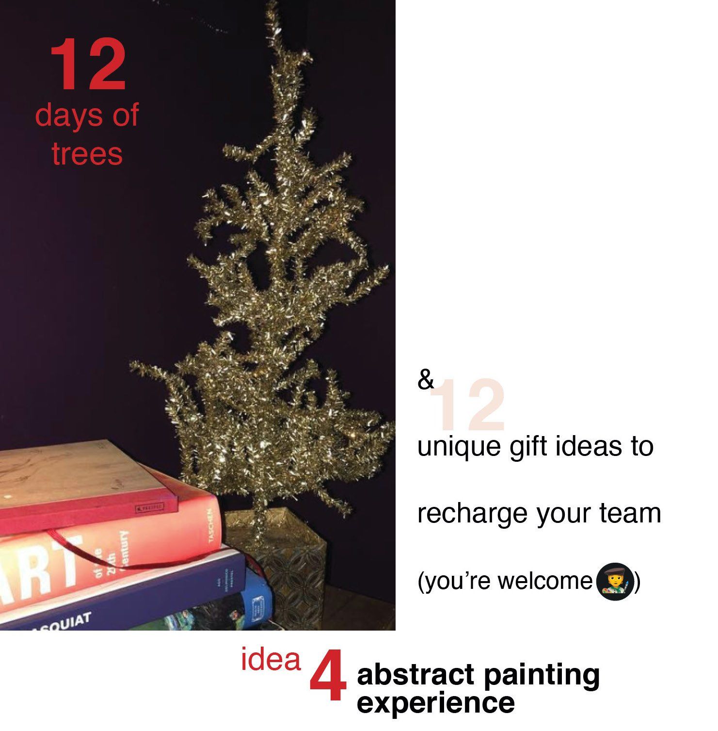 unique gifts, teambuilding, hr strategies, team culture, workplace culture, art experiences, Christmas shopping, holiday experiences, art gifts