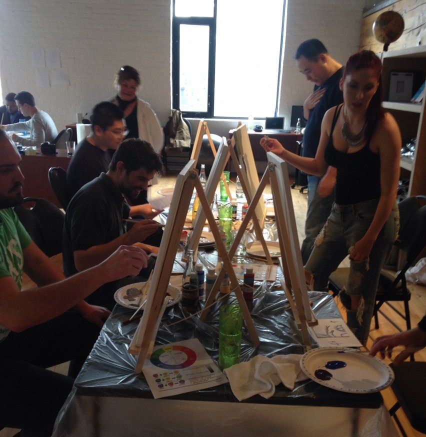 team building, art event, painting workshop, corporate events