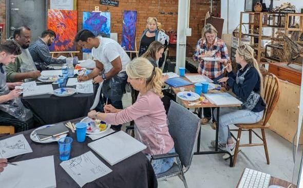 ontario, hamilton, gta, team-building, team-development, art events, art activities, company events, painting workshops, art retreats, art
