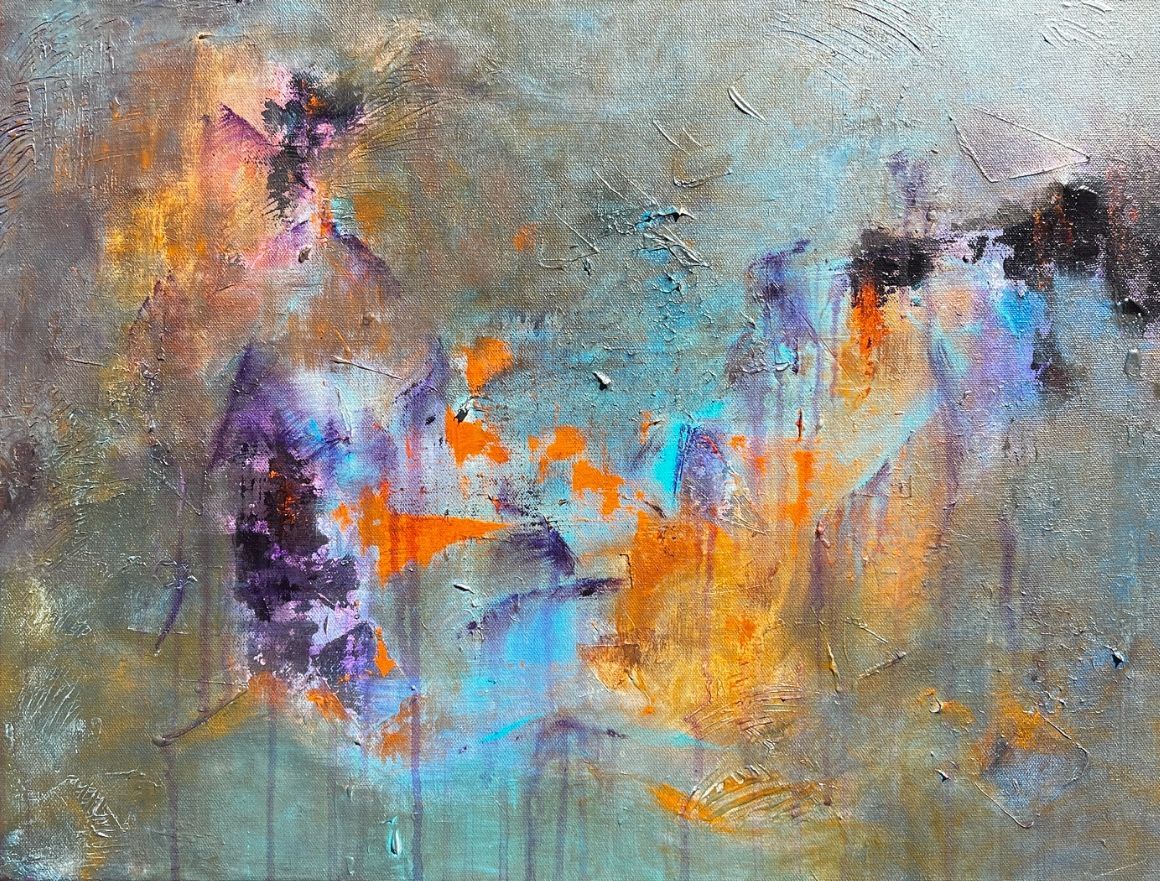 Abstract painting by Karen Klucowicz, Art by k2