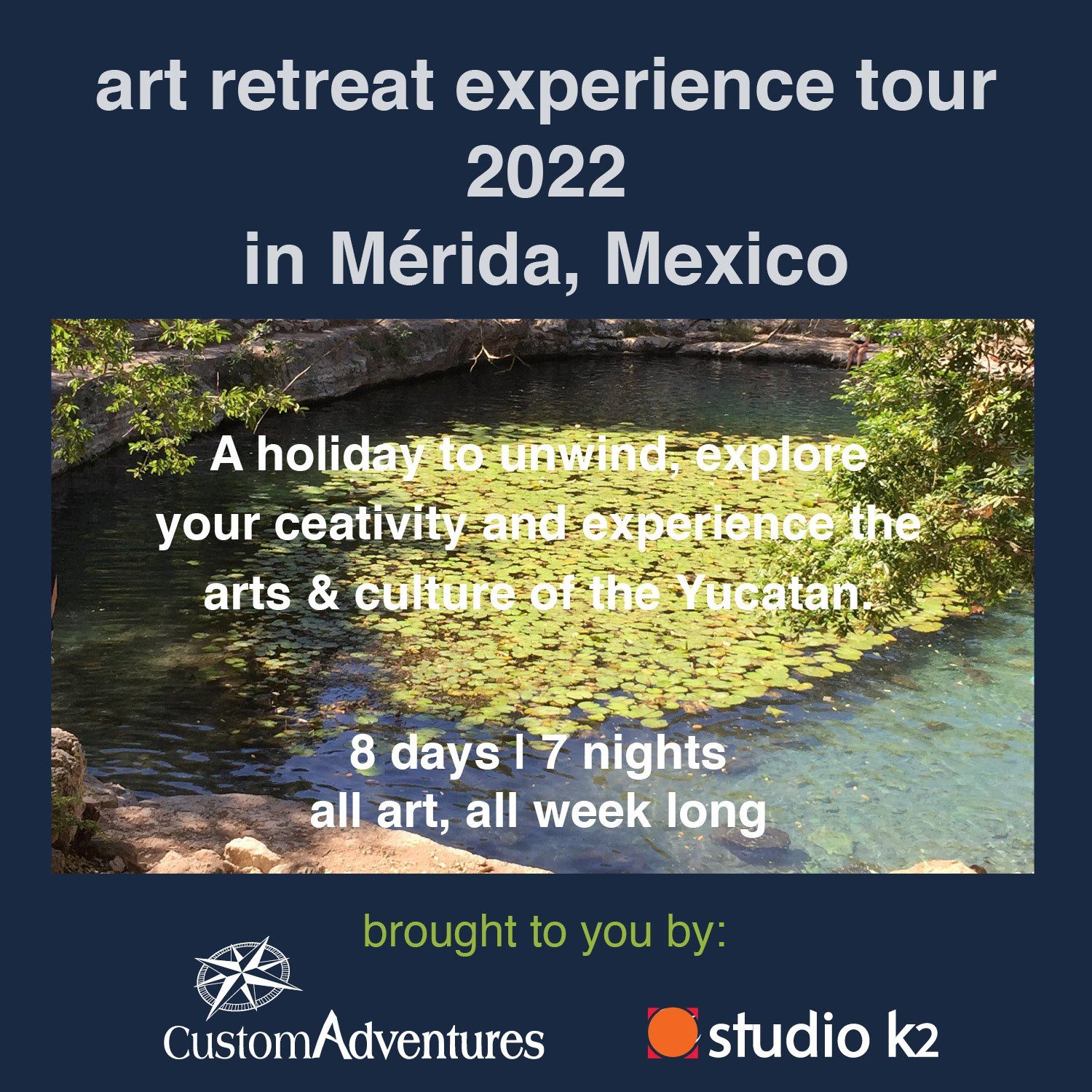 art holiday, art retreat, Merida, Mexico, Yucatan, travel experiences