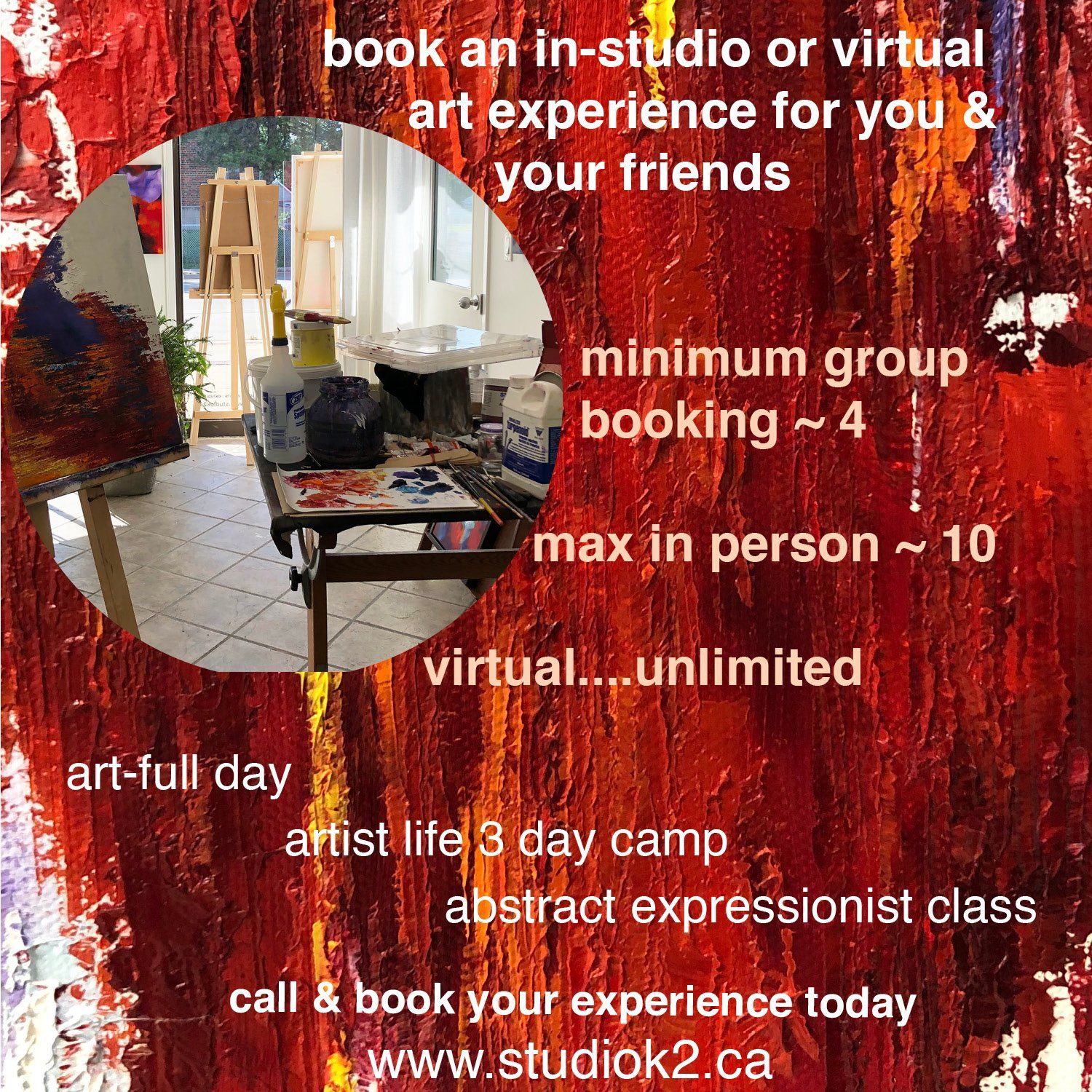 art events, classes, staycations, call to artists, Hamont, studiok2, art events, holiday activities, staycations