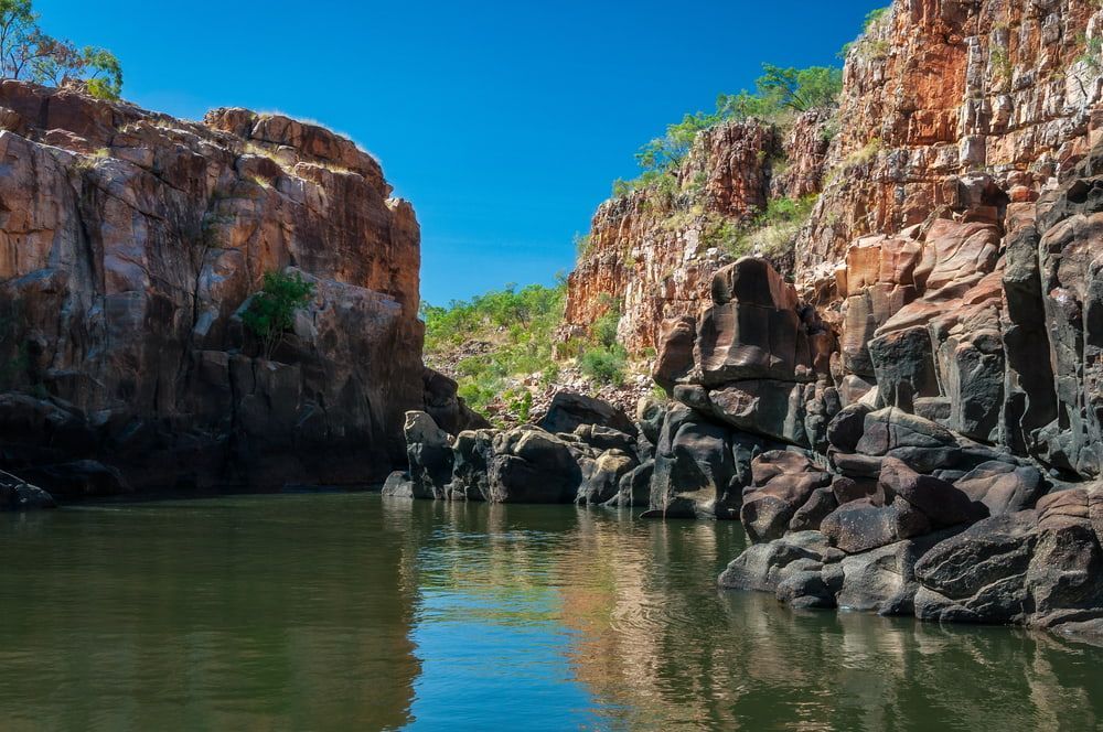 Scenic Waterfall Amongst Stones — Voyager Trailers in Katherine, NT