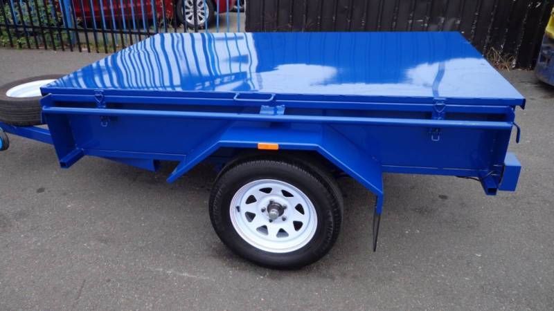 Newly Painted Blue Trailer — Voyager Trailers in Darwin, NT