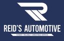 Reid&rsquo;s Automotive logo on a navy background with white stylized &ldquo;R&rdquo; and slogan &ldquo;Honest. Reliable. Unbeatable Service.&rdquo;