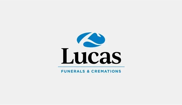 Lucas funerals and cremations logo on a white background