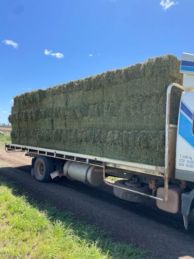Truck Loaded With Hay — SF Produce In Paget, QLD