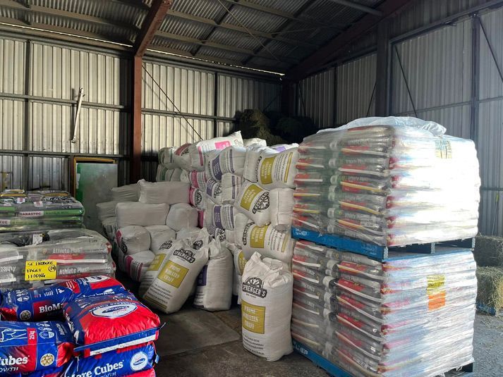 Animal Feeds In Stock Room — SF Produce In Paget, QLD