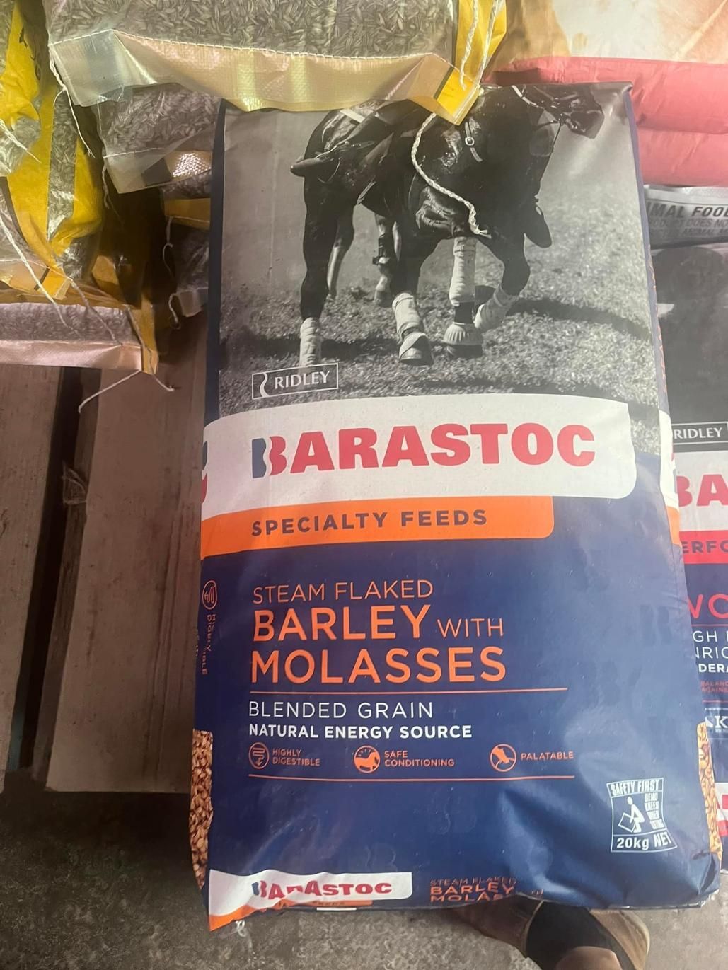 A Bag Of Barley With Molasses Is Sitting On A Table — SF Produce In Paget, QLD