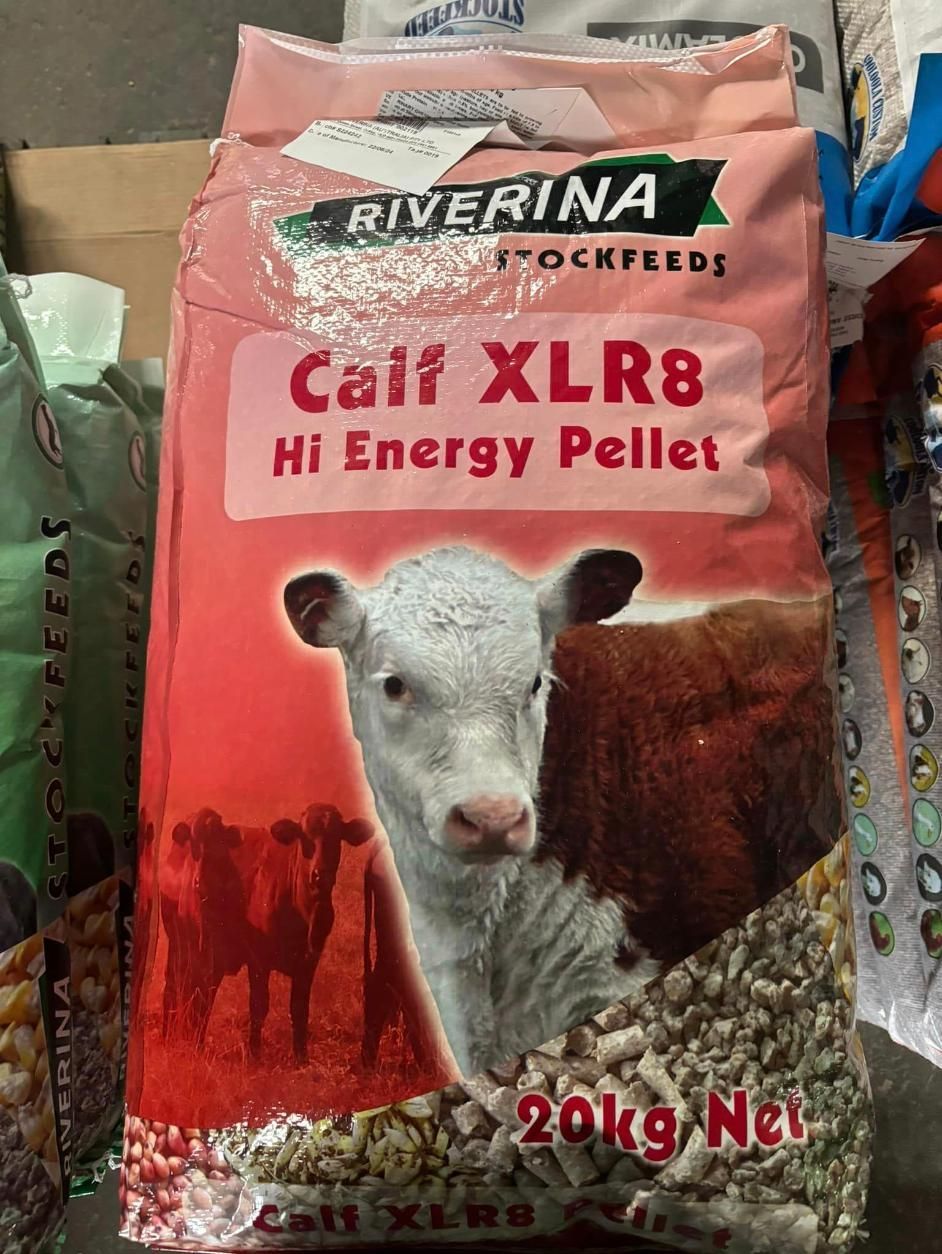 A Bag Of Riverina Calf Xlr8 Hi Energy Pellet — SF Produce In Paget, QLD