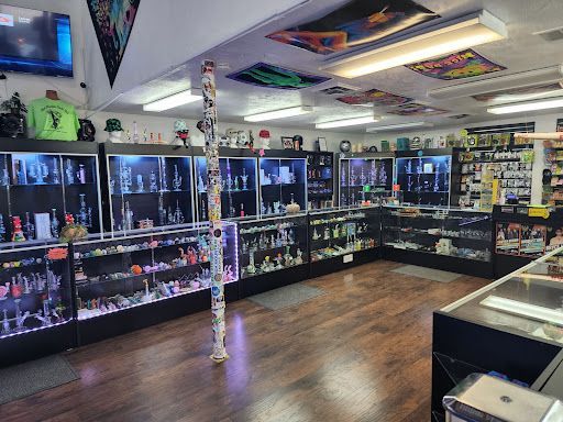 A large room filled with lots of shelves and displays.