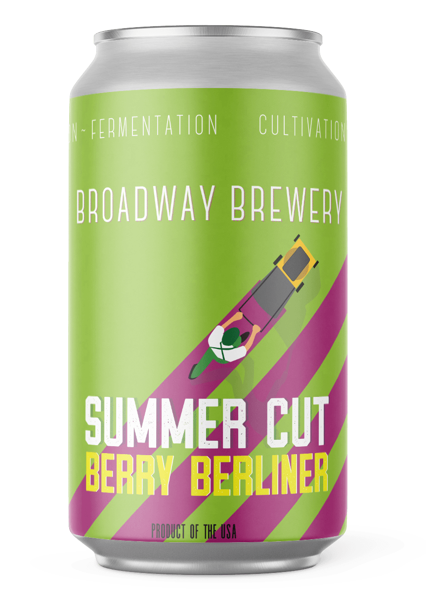 A can of broadway brewery summer cut berry berliner